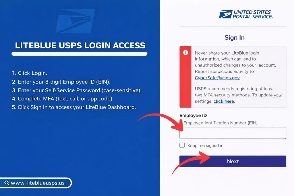 LiteBlue USPS Login Access